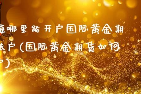 上海哪里能开户国际黄金期货账户(国际黄金期货如何开户)